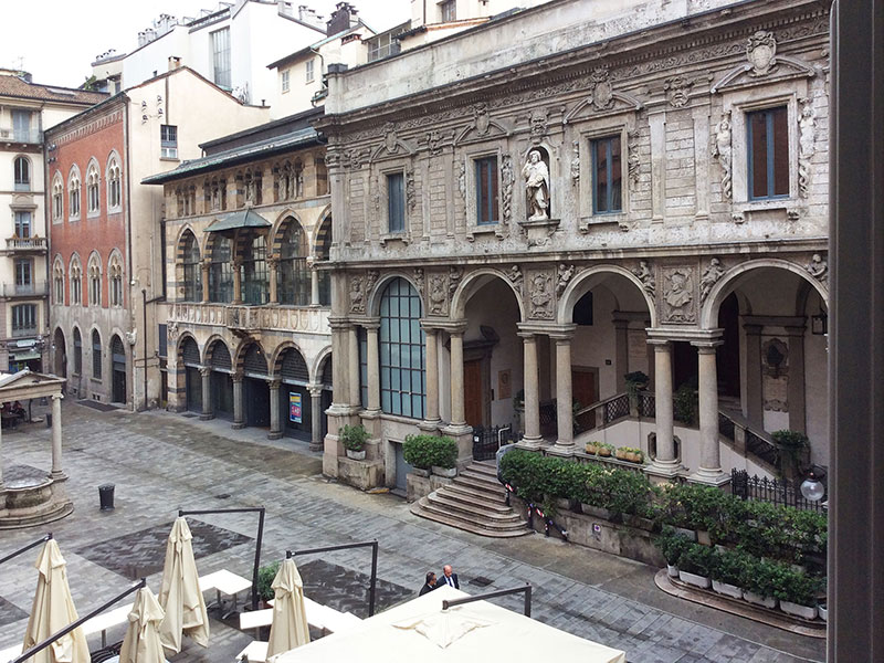 Piazza Mercanti, the Middle Age square